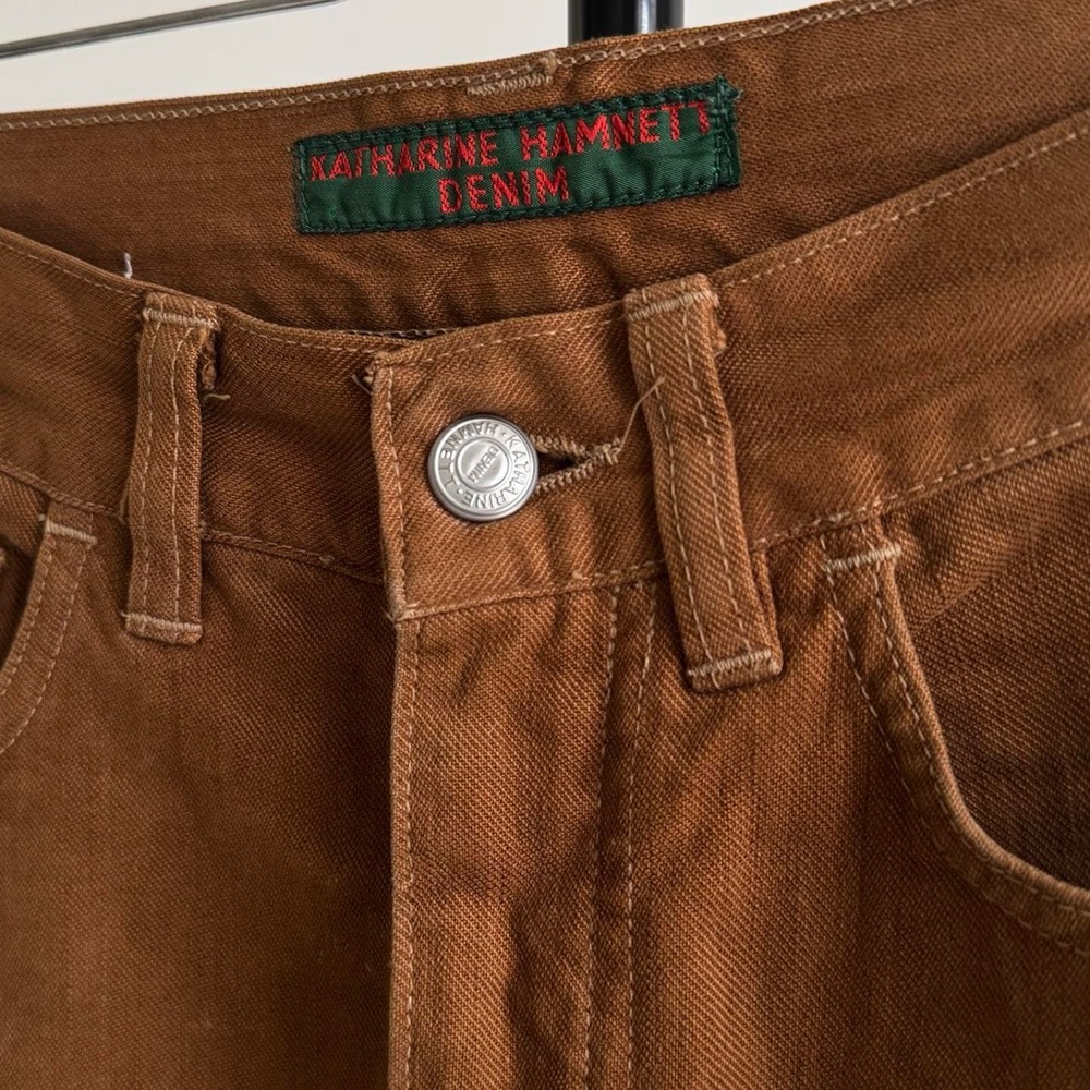 KATHARINE HAMNETT vintage brown cotton jeans